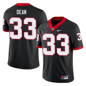 #33 Black PJ Dean Men's UGA Bulldogs Alumni Jersey 483205-500