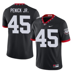 #45 Black UGA Terrence Penick Jr. Men's Mascot 100th Anniversary Stitched Jersey 555341-113