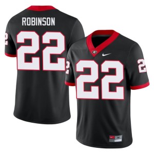 #22 Replica Todd Robinson Black Mens University of Georgia Jersey 122523-160
