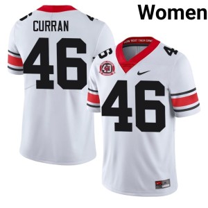#46 Georgia Bulldogs Women Danny Curran White Limited 1980 National Champions 40th Anniversary Jerseys 378678-831