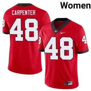 #48 Limited Duncan Carpenter Women's Damn Good Dawgs Red Jersey 541706-661