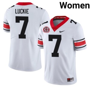 #7 White Women Lawson Luckie 1980 National Champions 40th Anniversary Georgia 2025 Jerseys 843074-782