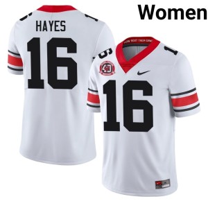 #16 Maurice Hayes Womens Georgia Bulldogs White 1980 National Champions 40th Anniversary 2025 Jersey 324722-262