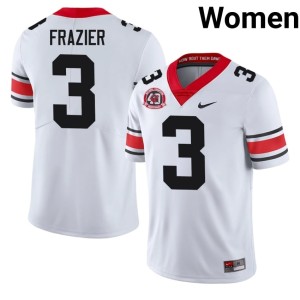 #3 Player 1980 National Champions 40th Anniversary University of Georgia Bulldogs White Women's Nate Frazier Jerseys 611731-215