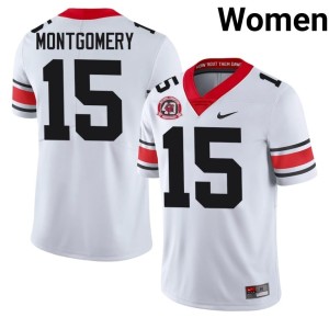 #15 Ryan Montgomery Women 1980 National Champions 40th Anniversary Damn Good Dawgs White 2025 Jersey 814552-252
