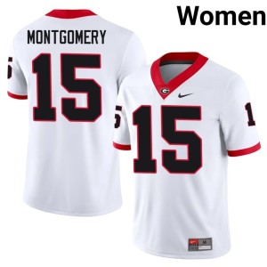 #15 Women Stitched Ryan Montgomery White Dawgs Jersey 593908-216