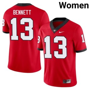 #13 Georgia Women's Stetson Bennett High School Red Jerseys 145587-184