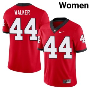 #44 Red Game Women's Travon Walker UGA Jersey 184967-709