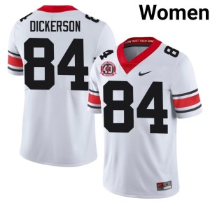 #84 2026-27 Dallas Dickerson UGA Bulldogs Women White 1980 National Champions 40th Anniversary Jersey 995762-374