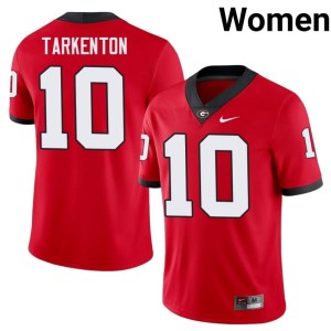 #10 2025 Dawgs Womens Red Fran Tarkenton Jersey 491307-107