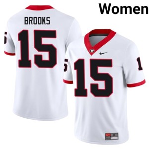 #15 Alumni Damn Good Dawgs Khamari Brooks Women's White Jerseys 172750-840