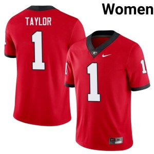 #1 Talyn Taylor Red UGA Bulldogs Womens Player Jerseys 449434-493