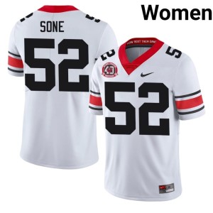 #52 White Dawgs Womens Official Valdin Sone 1980 National Champions 40th Anniversary Jerseys 472549-332