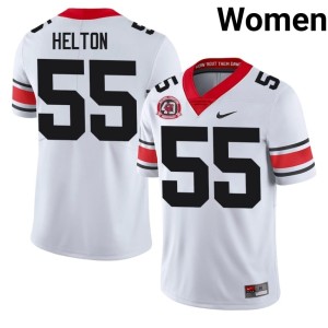 #55 Zykie Helton University of Georgia Women's White NCAA 1980 National Champions 40th Anniversary Jerseys 174163-840