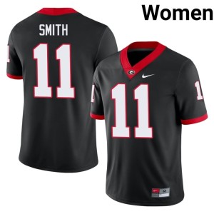 #11 Arian Smith Georgia Bulldogs Black Official Women Jerseys 204503-845