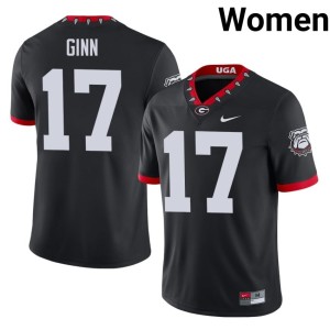 #17 Football Women's Black Colter Ginn Bulldog Nation Mascot 100th Anniversary Jersey 244967-925