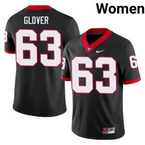 #63 Football Black Women Dontrell Glover Bulldog Nation Jersey 803647-652