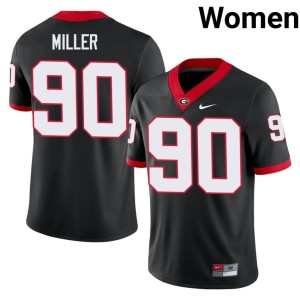 #90 Black Bulldog Nation Women's 2026-27 Drew Miller Jerseys 347641-222