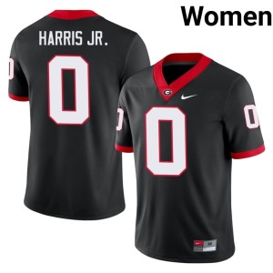 #0 2025 Women's Black Gabe Harris Jr. UGA Bulldogs Jersey 927910-912