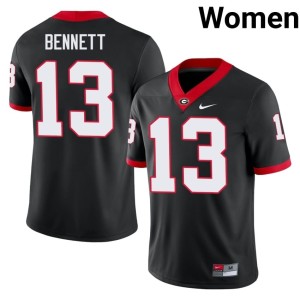 #13 2026-27 Womens Georgia Bulldogs Stetson Bennett Black Jerseys 903529-945