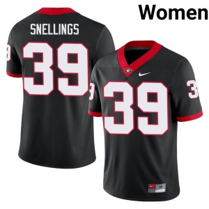 #39 Damn Good Dawgs Women High School Black Will Snellings Jersey 227476-912