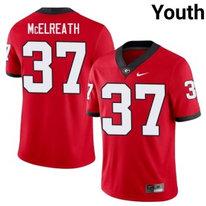 #37 Georgia Youth Official Red Benjamin McElreath Jerseys 414897-945