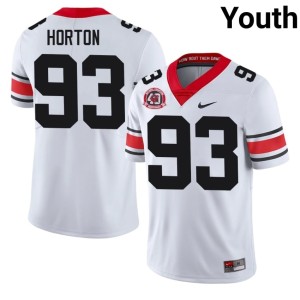 #93 White Carter Horton University of Georgia Bulldogs NCAA Youth 1980 National Champions 40th Anniversary Jerseys 283609-375