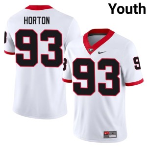 #93 White Damn Good Dawgs NCAA Carter Horton Youth Jerseys 730432-640