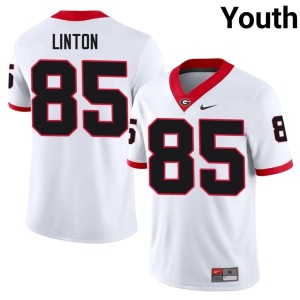 #85 Bulldog Nation Limited Chase Linton Youth White Jerseys 123434-847