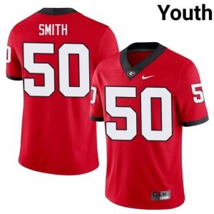 #50 Cortez Smith DGDs Youth Stitched Red Jerseys 839794-421