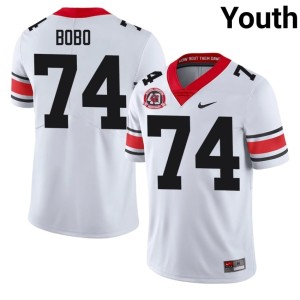#74 UGA Bulldogs Drew Bobo Youth 1980 National Champions 40th Anniversary White 2026-27 Jersey 989532-227