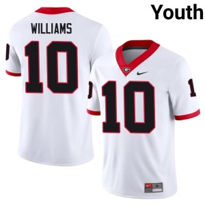 #10 Damn Good Dawgs College Elyiss Williams White Youth Jersey 395454-577