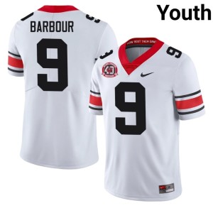 #9 White Football University of Georgia 1980 National Champions 40th Anniversary Ethan Barbour Youth Jersey 587569-755