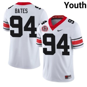 #94 Henry Bates Limited White 1980 National Champions 40th Anniversary Youth Georgia Jerseys 118304-165