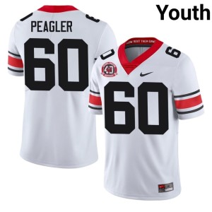 #60 1980 National Champions 40th Anniversary White Youth Henry Peagler High School UGA Jerseys 743757-243