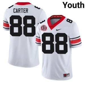 #88 White Football 1980 National Champions 40th Anniversary UGA Youth Jalen Carter Jersey 808045-568