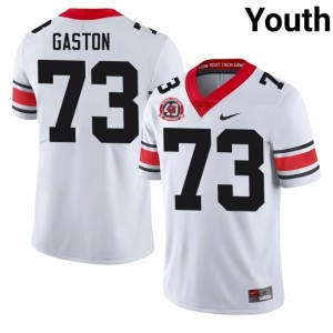#73 Youth 1980 National Champions 40th Anniversary 2026-27 White Bulldog Nation Juan Gaston Jersey 197724-893