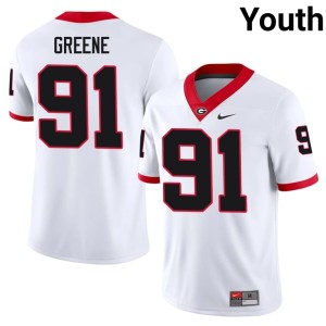 #91 Justin Greene Damn Good Dawgs White 2025 Youth Jersey 843566-701