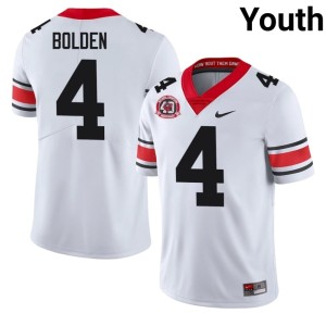 #4 White Youth KJ Bolden Official 1980 National Champions 40th Anniversary DGDs Jersey 584694-391
