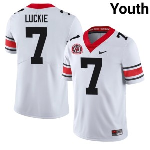 #7 White Lawson Luckie 1980 National Champions 40th Anniversary Youth UGA Official Jerseys 695680-261