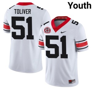 #51 Alumni Go Dawgs 1980 National Champions 40th Anniversary Youth White Malachi Toliver Jersey 801657-915