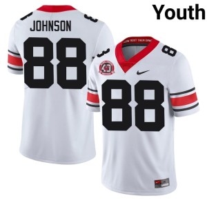 #88 Nasir Johnson 1980 National Champions 40th Anniversary White DGDs University Youth Jerseys 389442-258