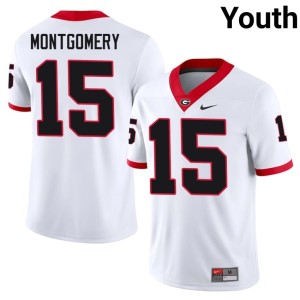 #15 NCAA Go Dawgs Ryan Montgomery White Youth Jerseys 121043-600