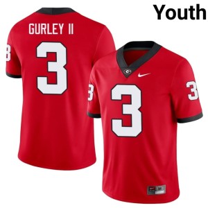 #3 Todd Gurley II Youth Red University of Georgia Bulldogs Official Jerseys 410595-906