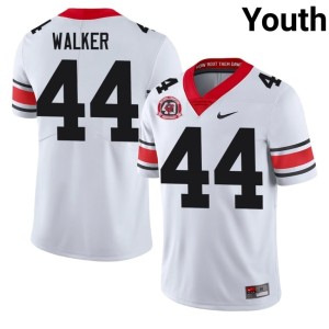 #44 Travon Walker 1980 National Champions 40th Anniversary Youth UGA Bulldogs White High School Jerseys 434349-945