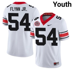 #54 Waltclaire Flynn Jr. 1980 National Champions 40th Anniversary Youth Alumni White Dawgs Jersey 912113-971