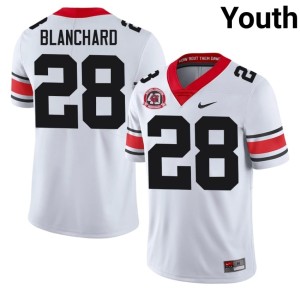 #28 Player White Walter Blanchard 1980 National Champions 40th Anniversary Dawgs Youth Jersey 193602-984