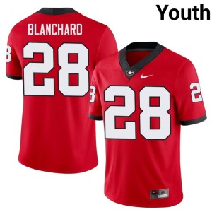#28 Red Football Walter Blanchard UGA Youth Jersey 594277-971