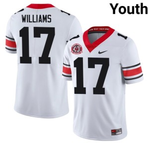 #17 Amaris Williams 1980 National Champions 40th Anniversary University of Georgia Youth White Limited Jerseys 521196-209