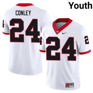 #24 White Braylon Conley DGDs Youth Football Jersey 979901-277